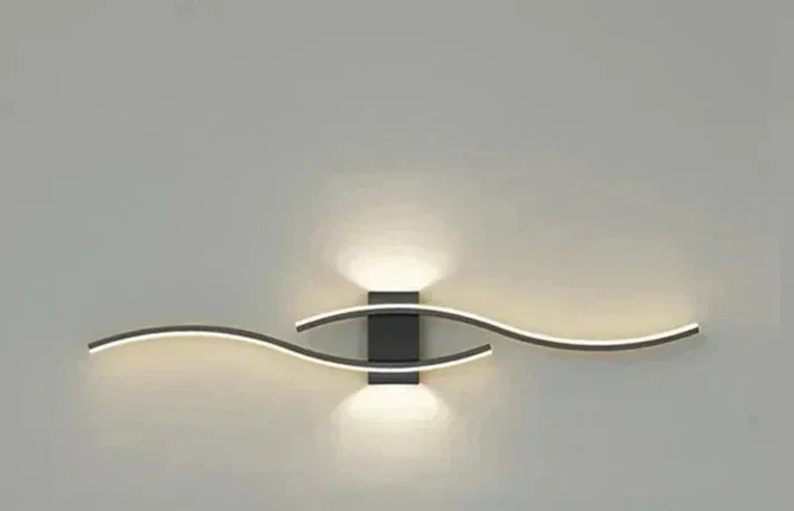 LED Wall Light | Modern Wave Design | Metal Construction | Warm, Glare-Free Light - Image 12
