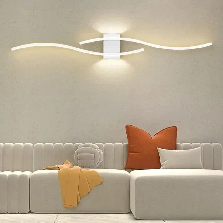 LED Wall Light | Modern Wave Design | Metal Construction | Warm, Glare-Free Light - Image 13