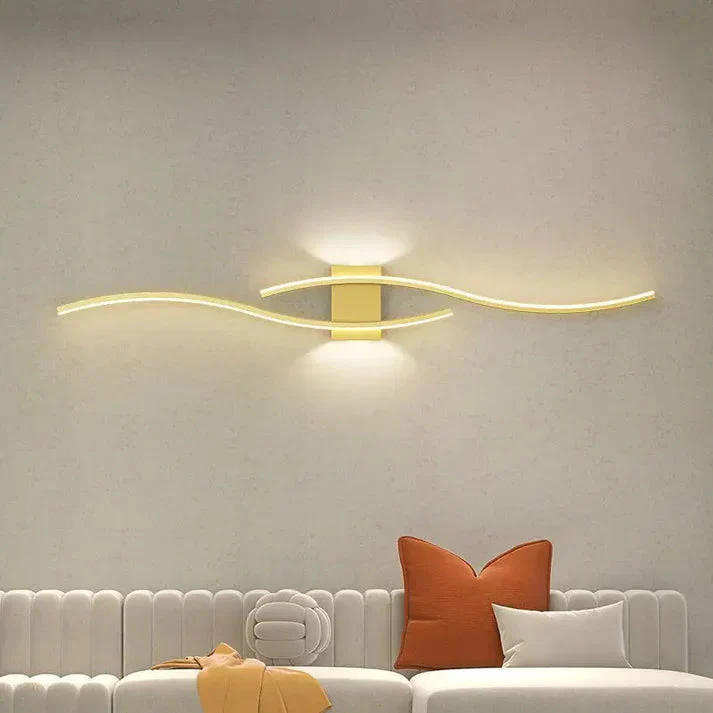 LED Wall Light | Modern Wave Design | Metal Construction | Warm, Glare-Free Light - Image 14