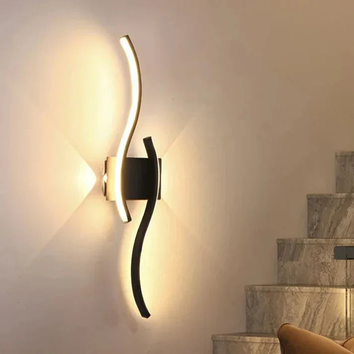 LED Wall Light | Modern Wave Design | Metal Construction | Warm, Glare-Free Light - Image 16