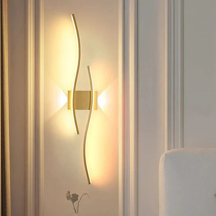 LED Wall Light | Wave Design | Integrated LED & Warm White | 23.6×5.9 in - Image 15