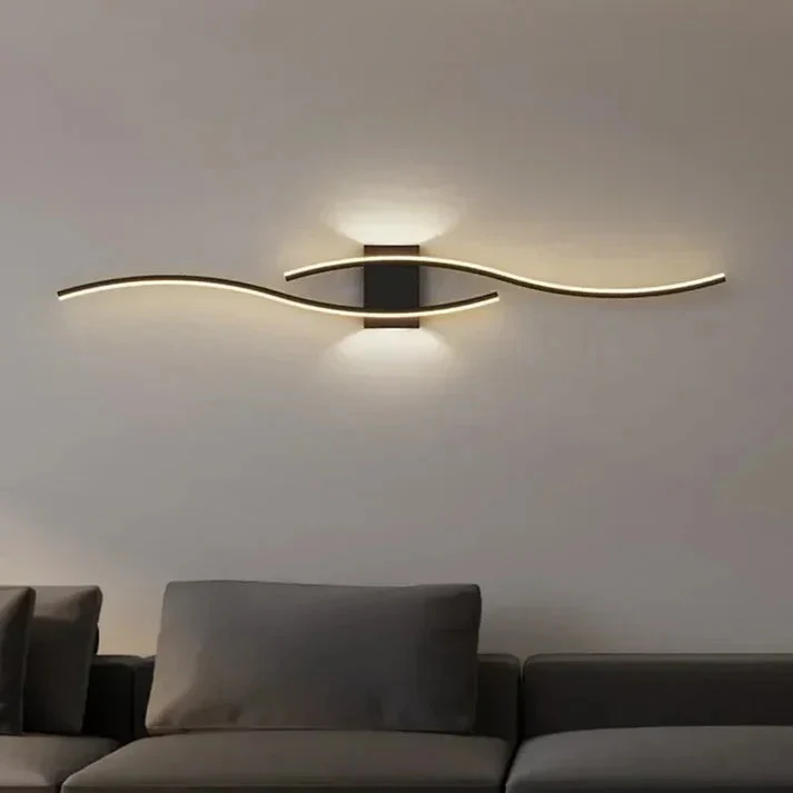 LED Wall Light | Wave Design | Integrated LED & Warm White | 23.6×5.9 in - Image 17