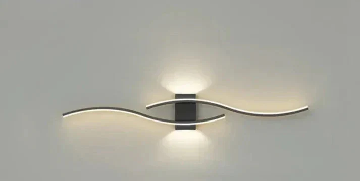 LED Wall Light | Wave Design | Integrated LED & Warm White | 23.6×5.9 in - Image 18