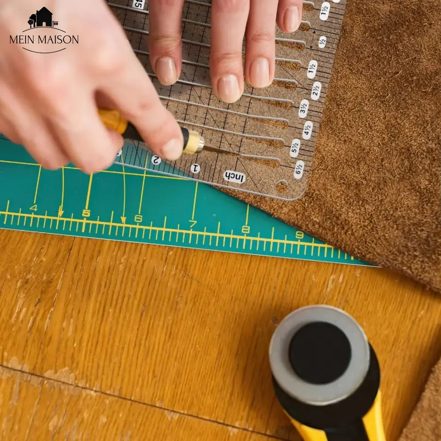 Left-Handed Quilting Ruler | 5-in-1 Multi-Angle Cutting Guide | Clear Acrylic & Non-Slip - Image 2