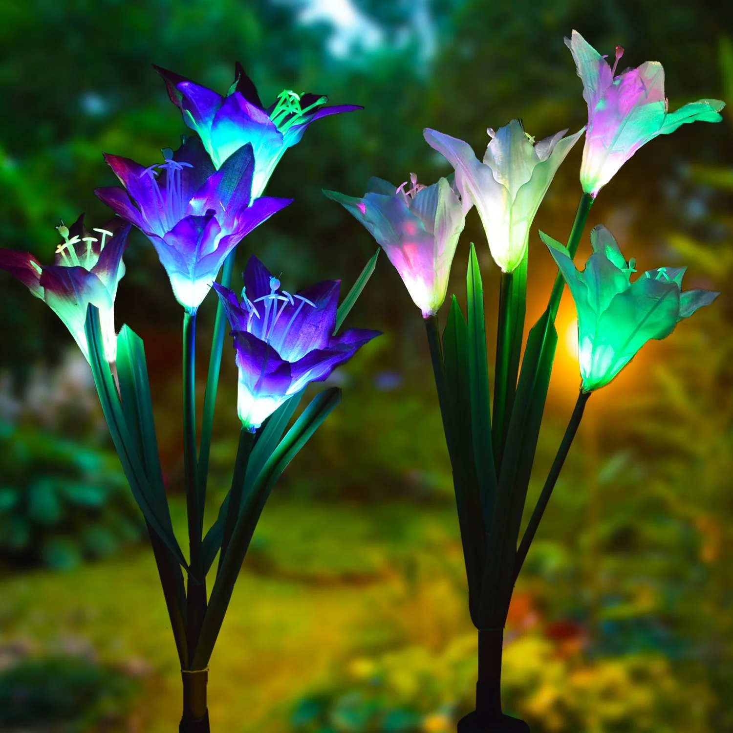 LilyFlair – Effortless, Solar-Powered, Colorful Garden Shine