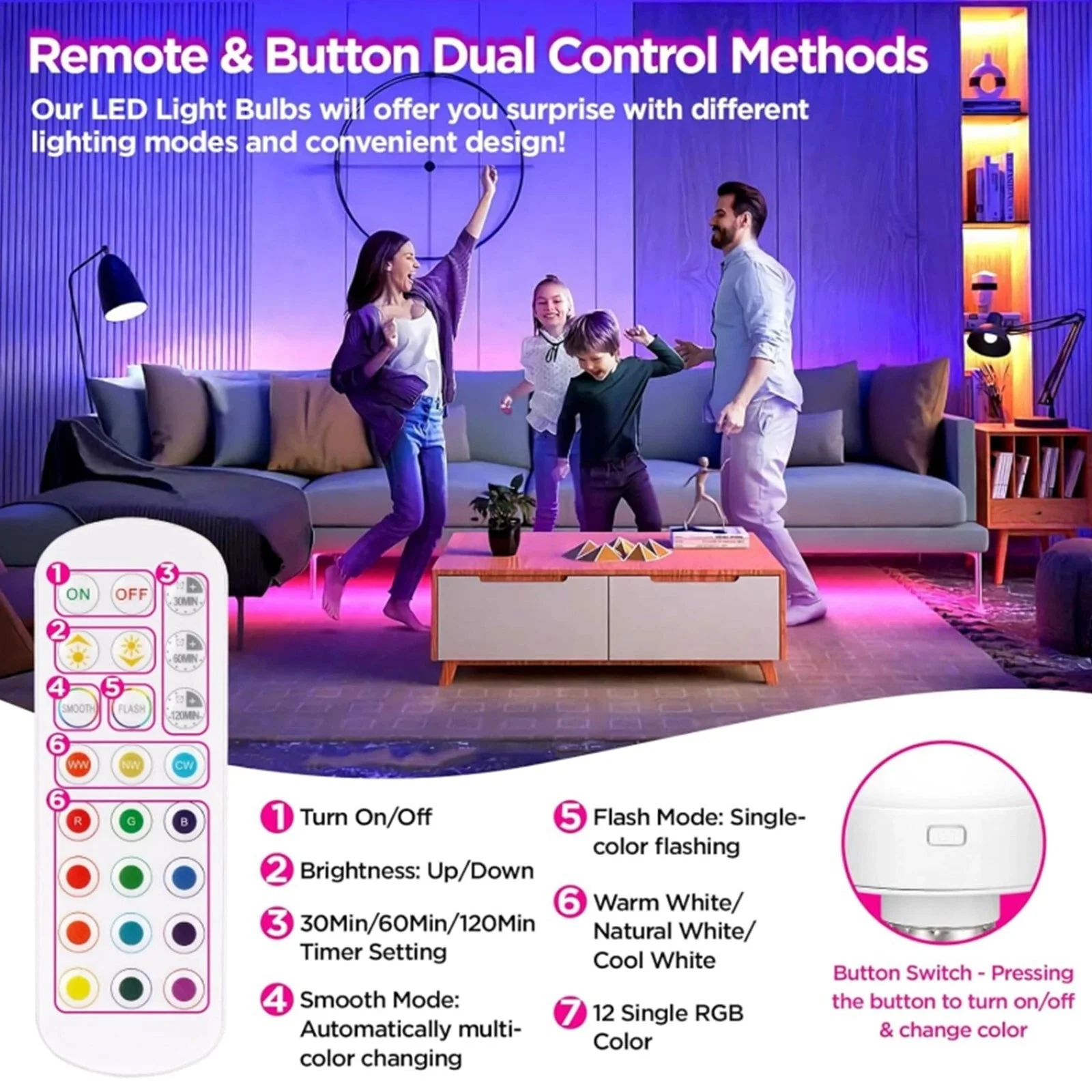1+1 FREE | LumaBright – Brighten Up Any Room Instantly with 15 Individual Colors - Image 7