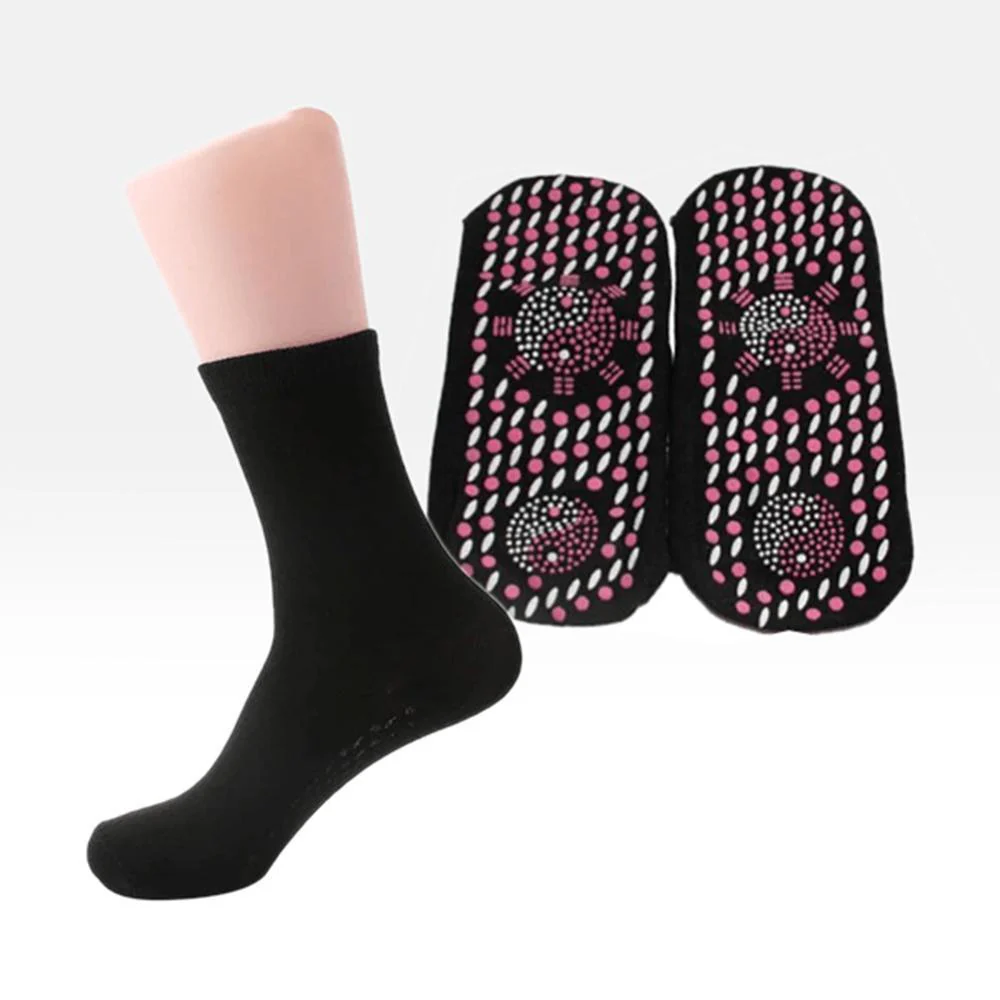 Magnetic Therapy Socks Unisex | Self-Heating Tourmaline Design | Cotton Blend & Breathable | 2-Pack - Image 4