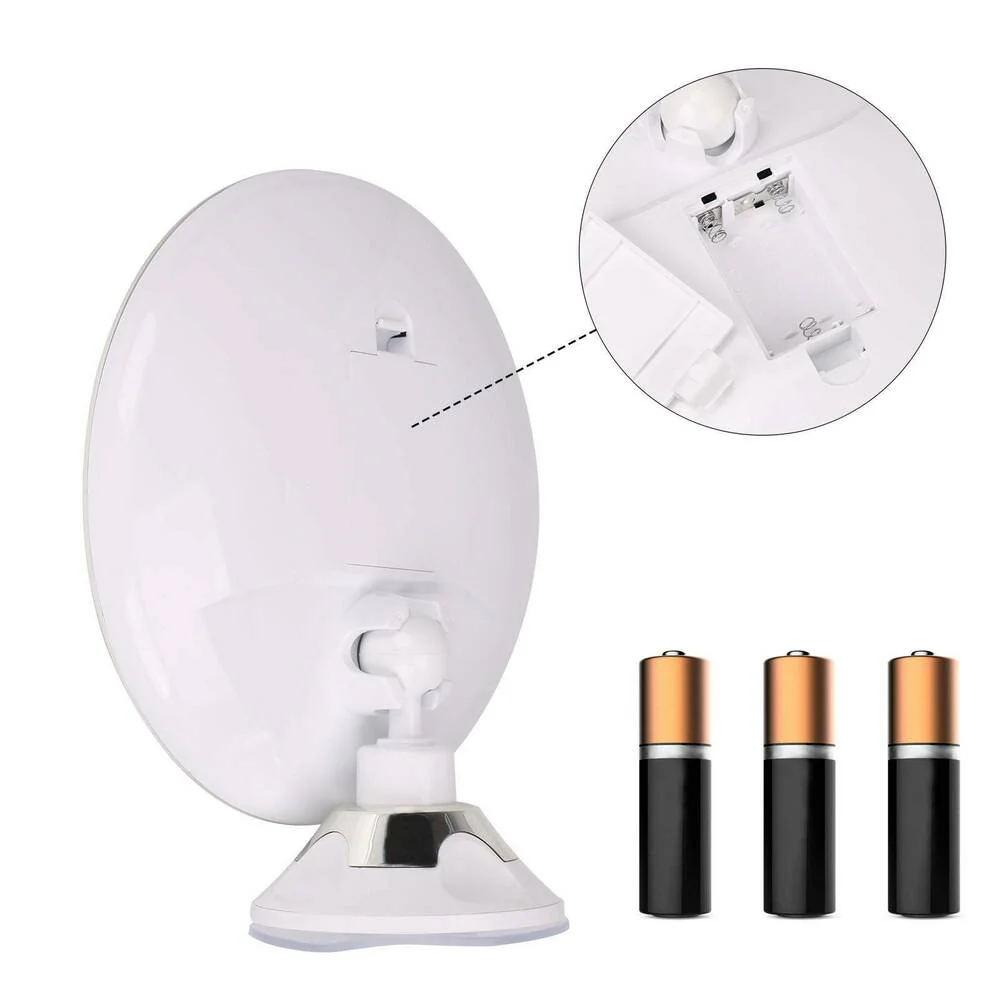 Makeup Mirror | 10x Magnification | Daylight LEDs & Adjustable Rotation | Compact Travel-Friendly - Image 5