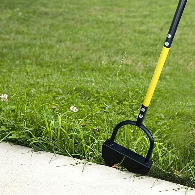 Manual Lawn Edger | Crescent Serrated Blade | Steel Head & Ergonomic Handle | Durable Design - Image 3
