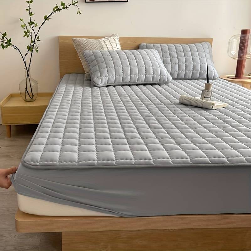 Mattress Cover | Soft & Breathable Fabric | Antibacterial & Allergen-Resistant | Fits up to 30cm - Image 2