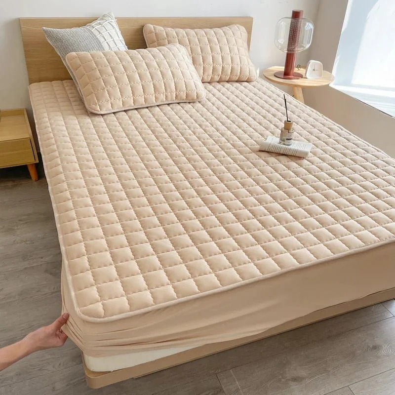 Mattress Cover | Soft & Breathable Fabric | Antibacterial & Allergen-Resistant | Fits up to 30cm - Image 4