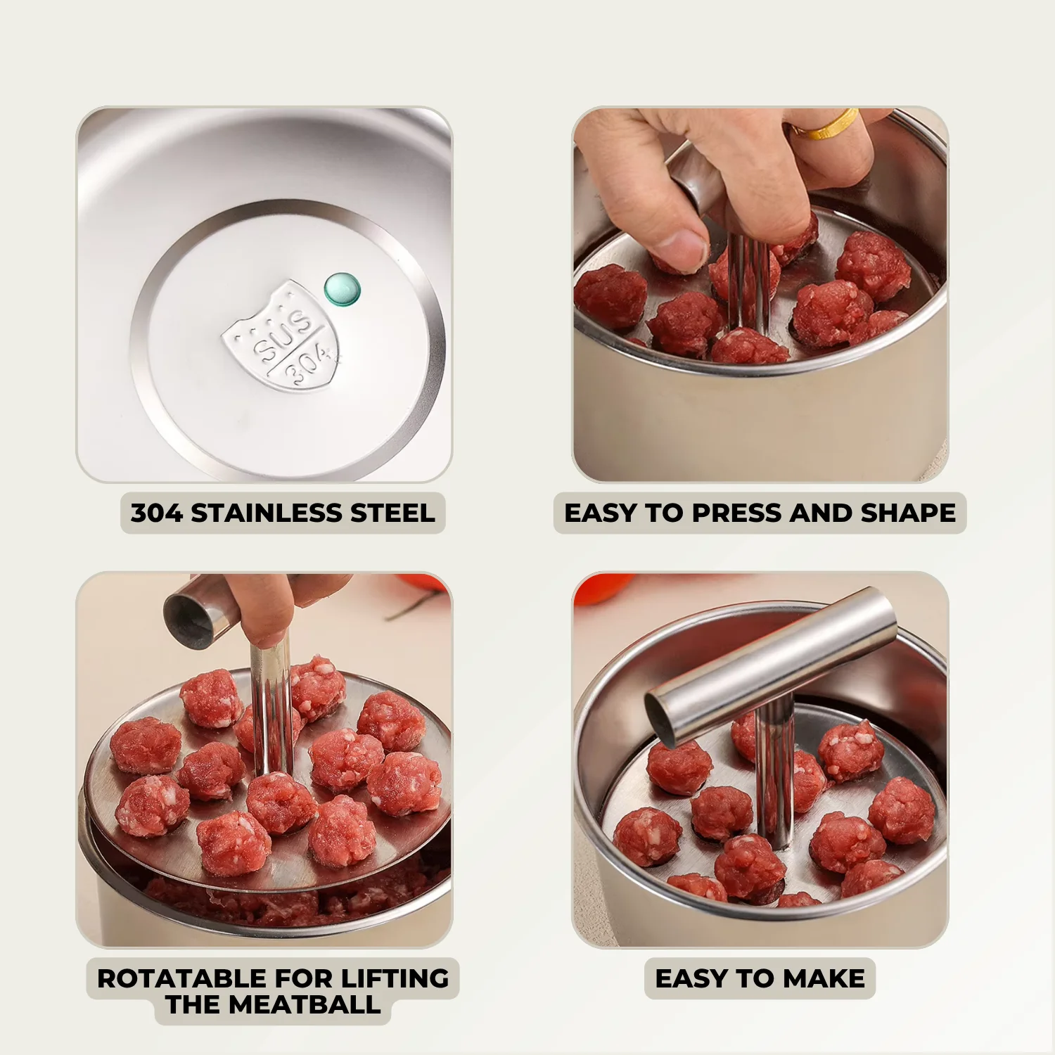 MeatShaper™ - Stainless steel meatball mold for the kitchen - Image 5