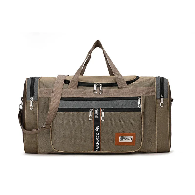 Men's Travel Bag | Foldable & Large Capacity | Water-Resistant Nylon | Business & Weekend Travel - Image 2