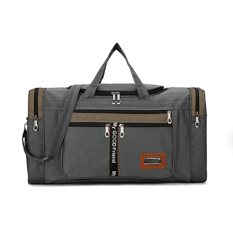 Men's Travel Bag | Foldable & Large Capacity | Water-Resistant Nylon | Business & Weekend Travel - Image 7