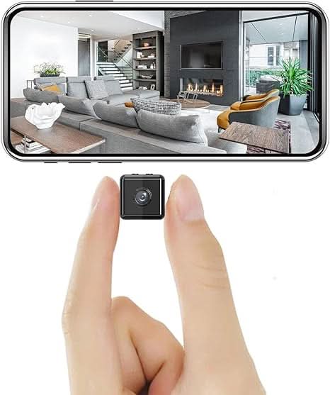 Mini Security Camera | 1080P HD Night Vision | App-Controlled Motion Alerts