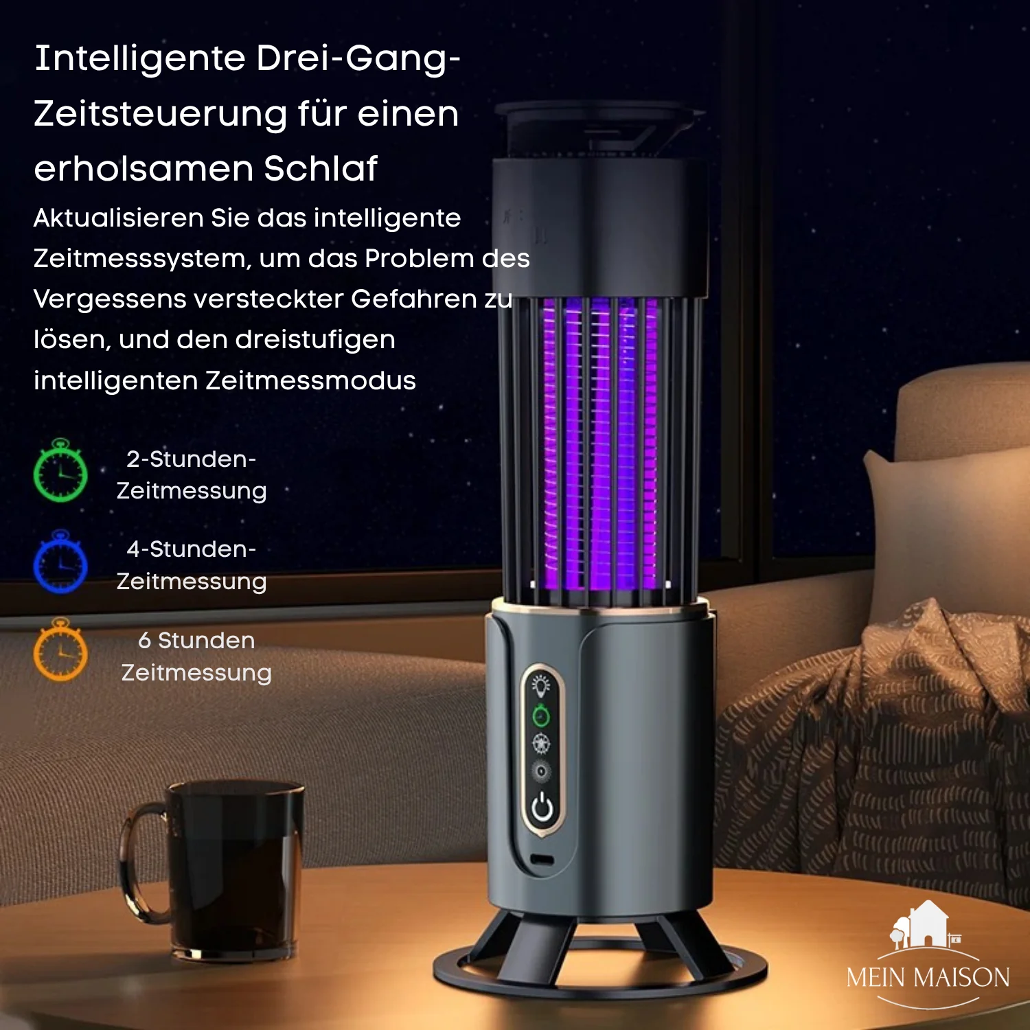 Mosquito Lamp | USB Rechargeable & Portable | Chemical-Free Night Light | Safe for Children & Pets - Image 3