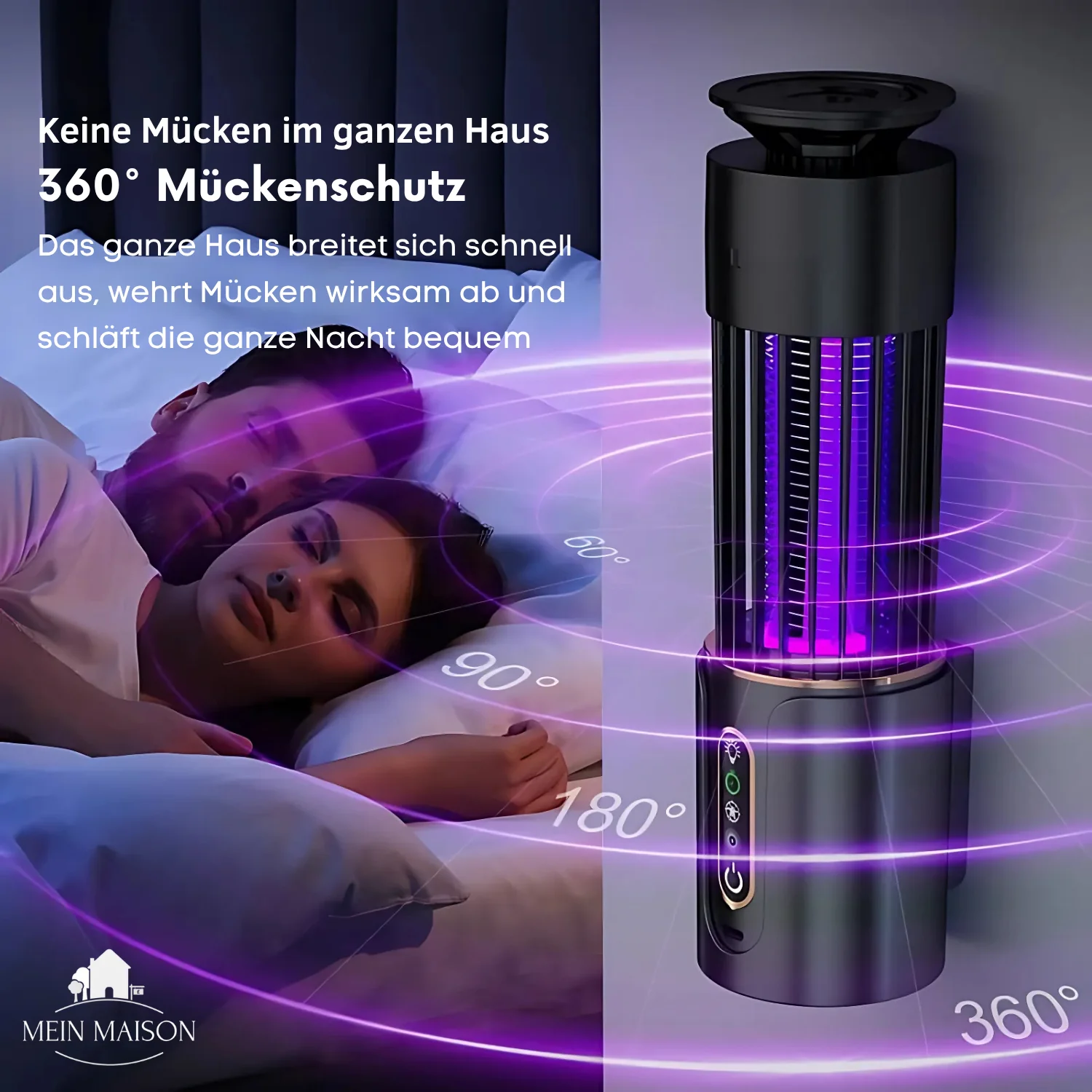 Mosquito Lamp | USB Rechargeable & Portable | Chemical-Free Night Light | Safe for Children & Pets - Image 7
