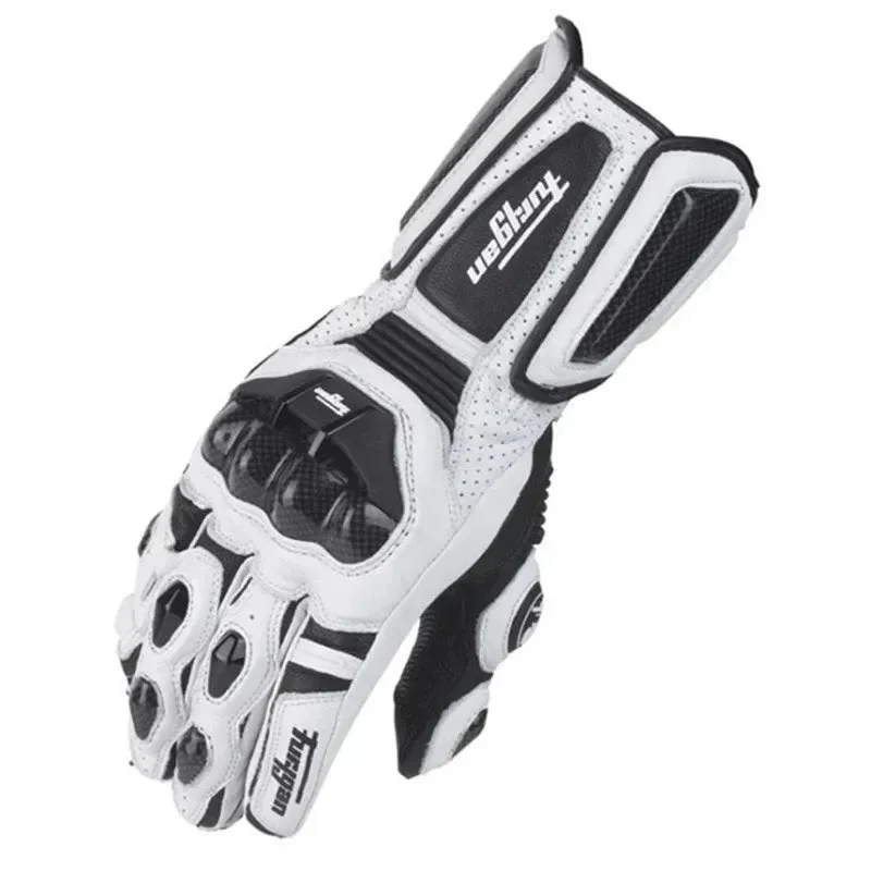 Motorcycle Gloves | Carbon Fiber Knuckle Protection | Genuine Leather, Windproof - Image 2