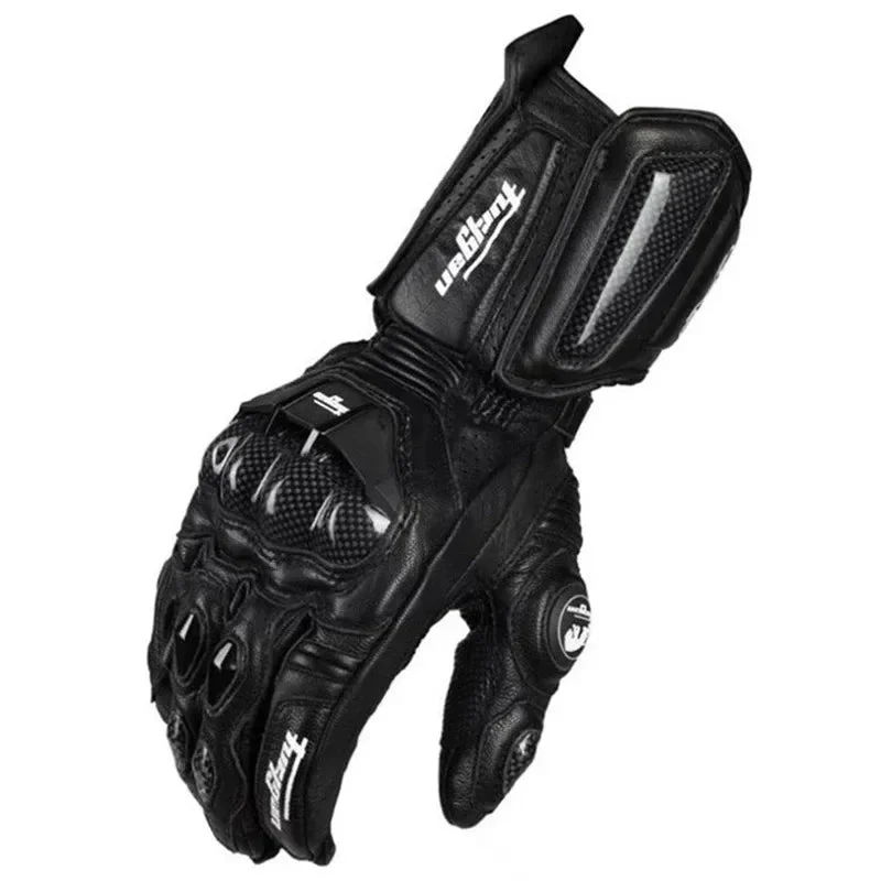 Motorcycle Gloves | Carbon Fiber Knuckle Protection | Genuine Leather, Windproof - Image 3