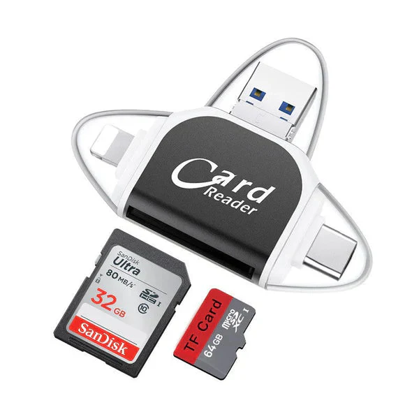 MultiPortX - 4-in-1 universal multiport SD/TF card reader - Image 12