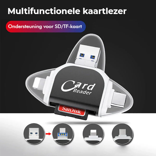 MultiPortX - 4-in-1 universal multiport SD/TF card reader - Image 6