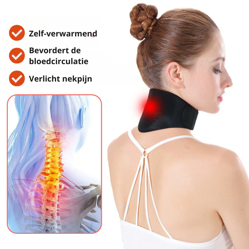 Neck Pain Relief Band | Self-Heating | Tourmaline & Magnets | Improved Circulation - Image 3