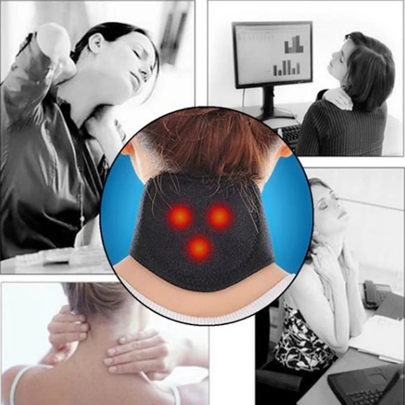 Neck Pain Relief Band | Self-Heating | Tourmaline & Magnets | Improved Circulation - Image 4