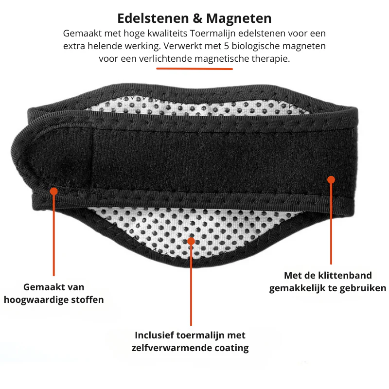 Neck Pain Relief Band | Self-Heating | Tourmaline & Magnets | Improved Circulation - Image 5