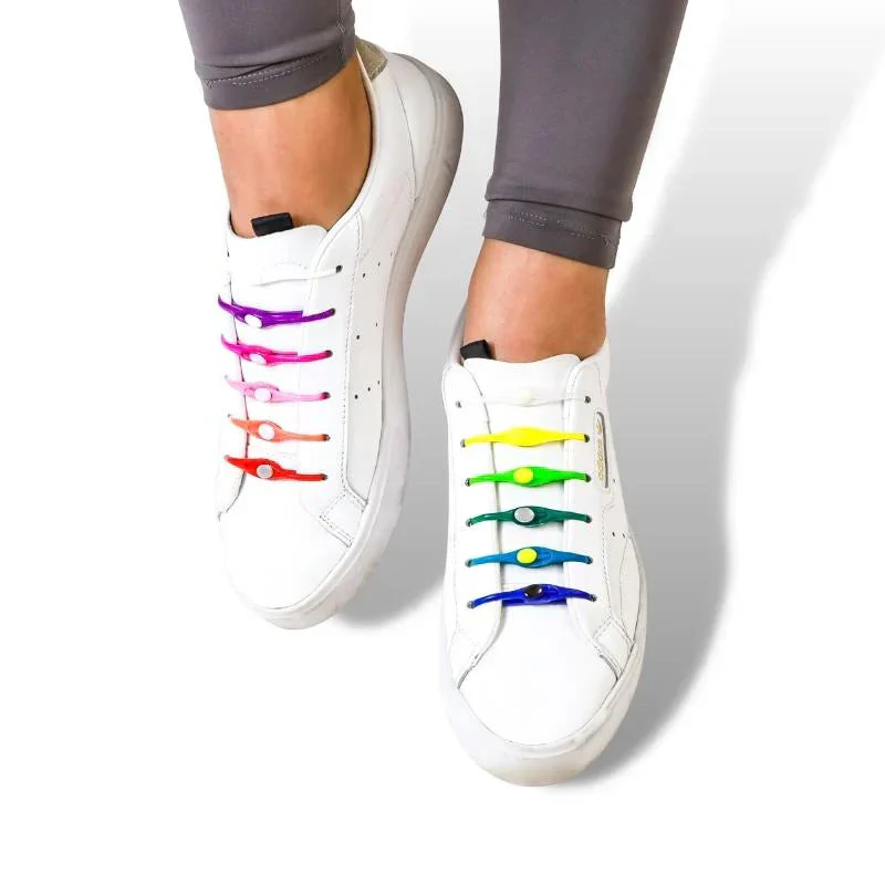 No-Tie Shoelaces | Silicone Elastic Bands | 12-Band Set | Comfortable Fit - Image 4