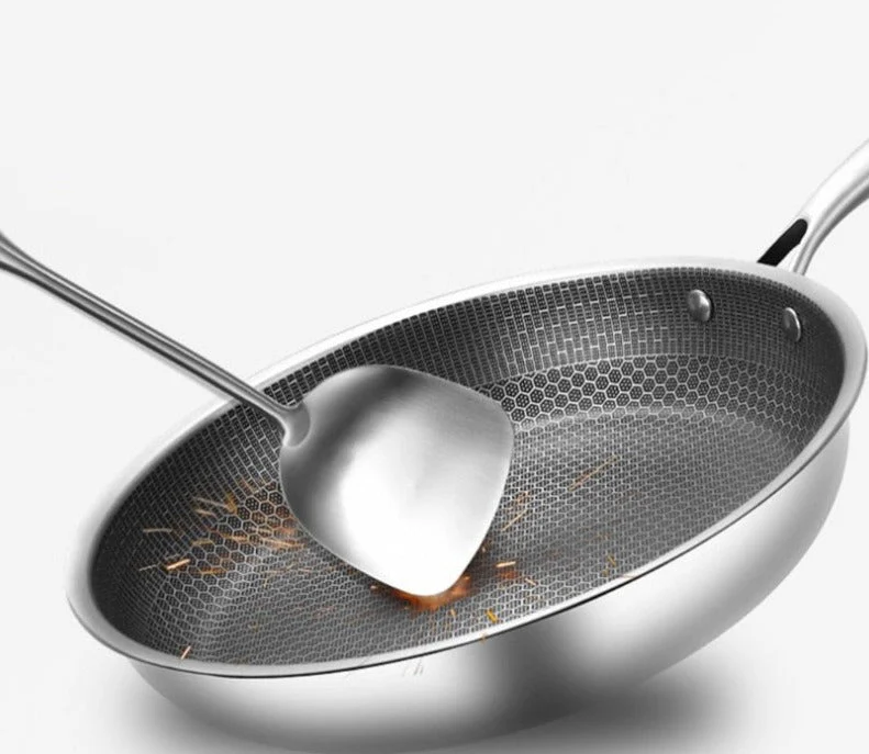 Non-Stick Frying Pan | Honeycomb Stainless Steel | Induction Compatible | Scratch-Resistant - Image 6