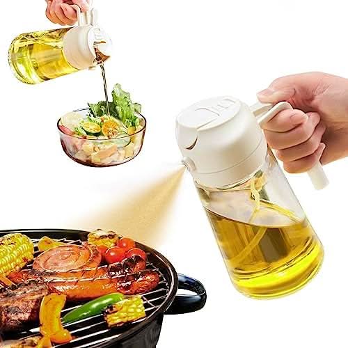 Oil Sprayer & Pourer | 2-in-1 Spray & Pour Design | BPA-Free Glass Bottle, 20.3 fl oz - Image 4