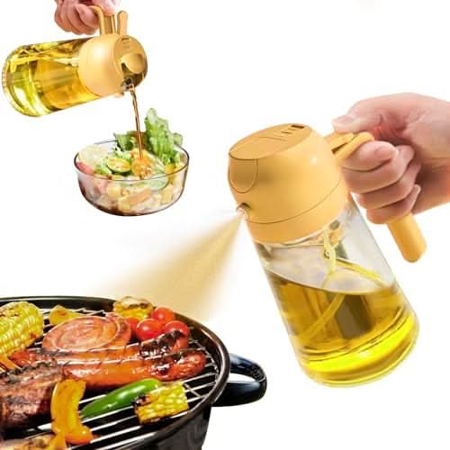 Oil Sprayer & Pourer | 2-in-1 Spray & Pour Design | BPA-Free Glass Bottle, 20.3 fl oz - Image 6