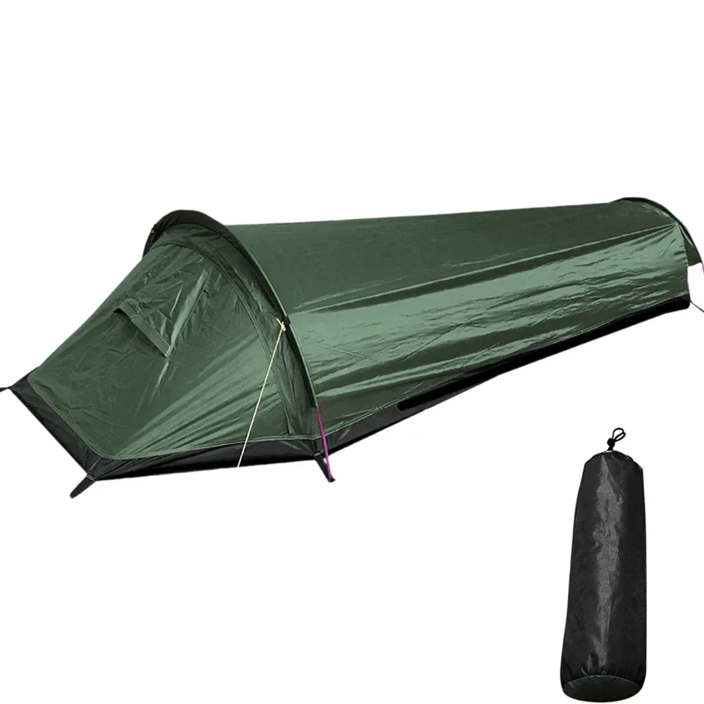 One-Person Tent | Ultralight 1.52 lb Quick Setup | Breathable Polyester & Waterproof Oxford Floor