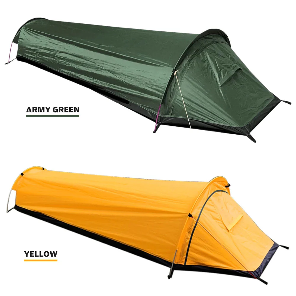 One-Person Tent | Ultralight 1.52 lb Quick Setup | Breathable Polyester & Waterproof Oxford Floor - Image 3