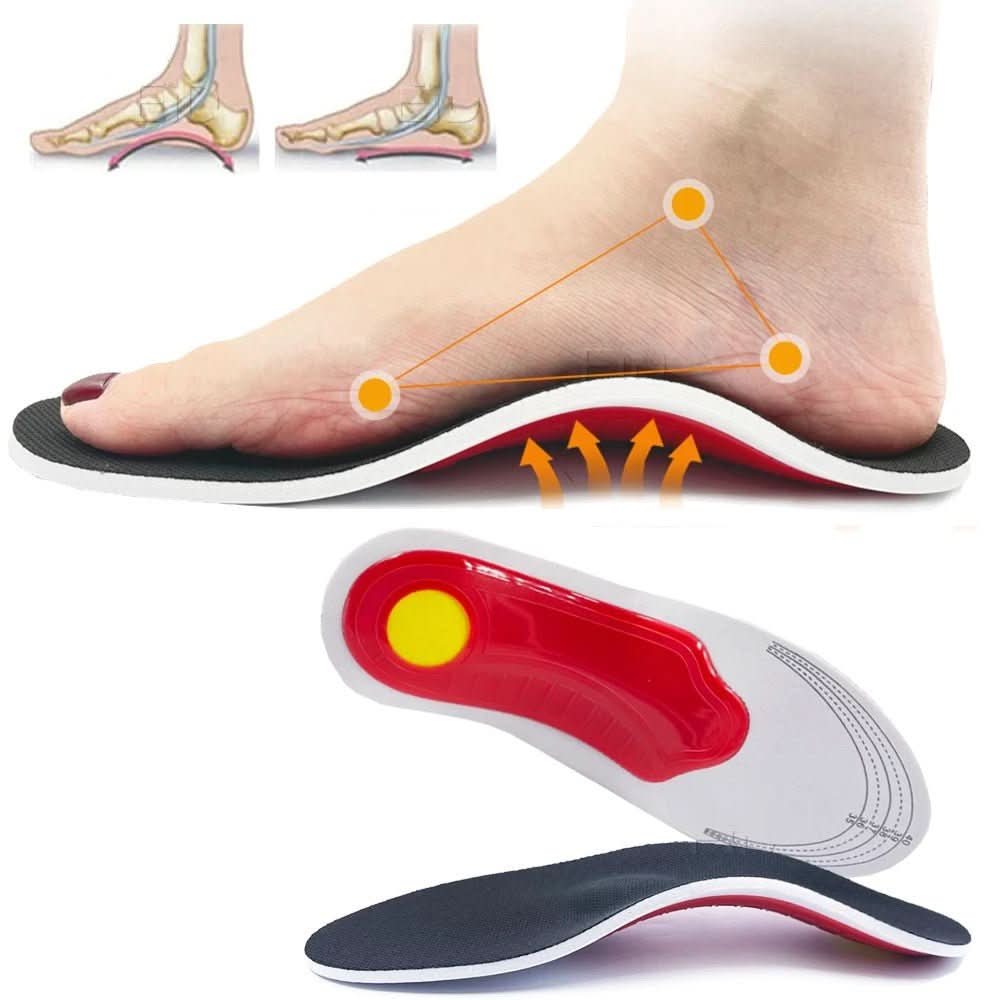 Orthopedic Insoles | 3D Contoured Arch Support | High-Density Breathable Foam | Foot Pain Relief