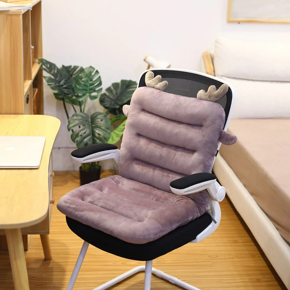 Orthopedic Seat Cushion | Ergonomic Pressure Relief | Plush Cotton Cover & Non-Slip Bottom - Image 3