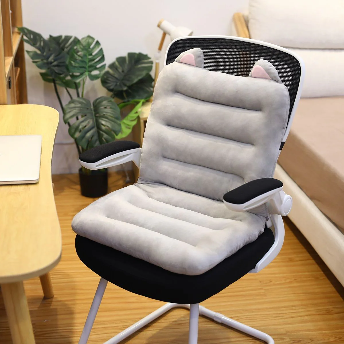 Orthopedic Seat Cushion | Ergonomic Pressure Relief | Plush Cotton Cover & Non-Slip Bottom - Image 6