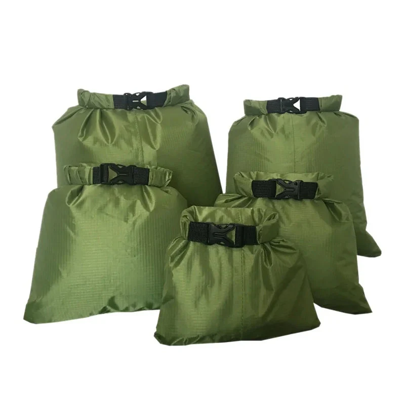 Outdoor Dry Bag Set | Waterproof & Sandproof Roll-Top | 5-Piece Set | For Travel & Beach - Image 9