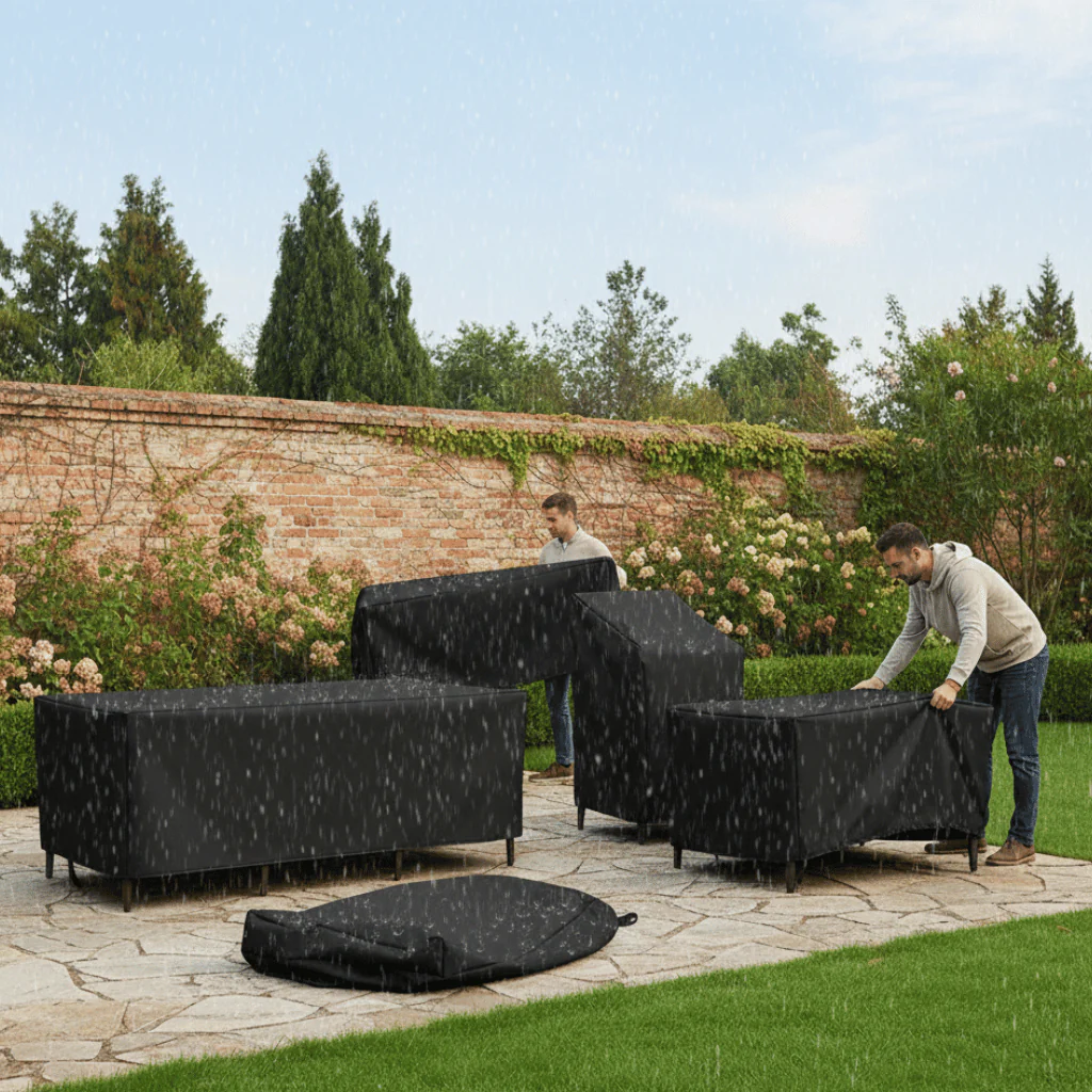 Outdoor Furniture Cover | All-Weather Protection | Water-Repellent Polyester | 80x80x80 cm - Image 4