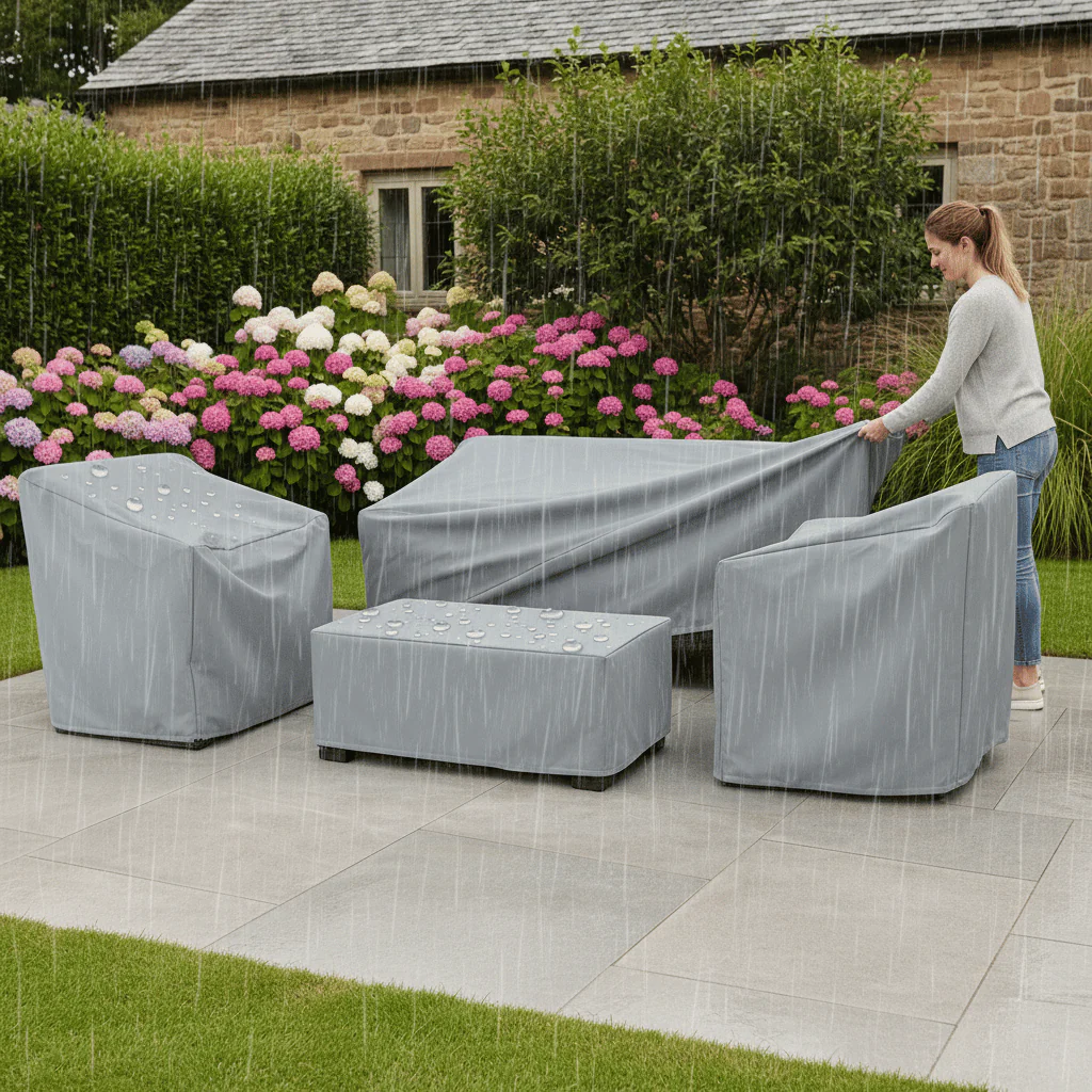 Outdoor Furniture Cover | All-Weather Protection | Water-Repellent Polyester | 80x80x80 cm - Image 5