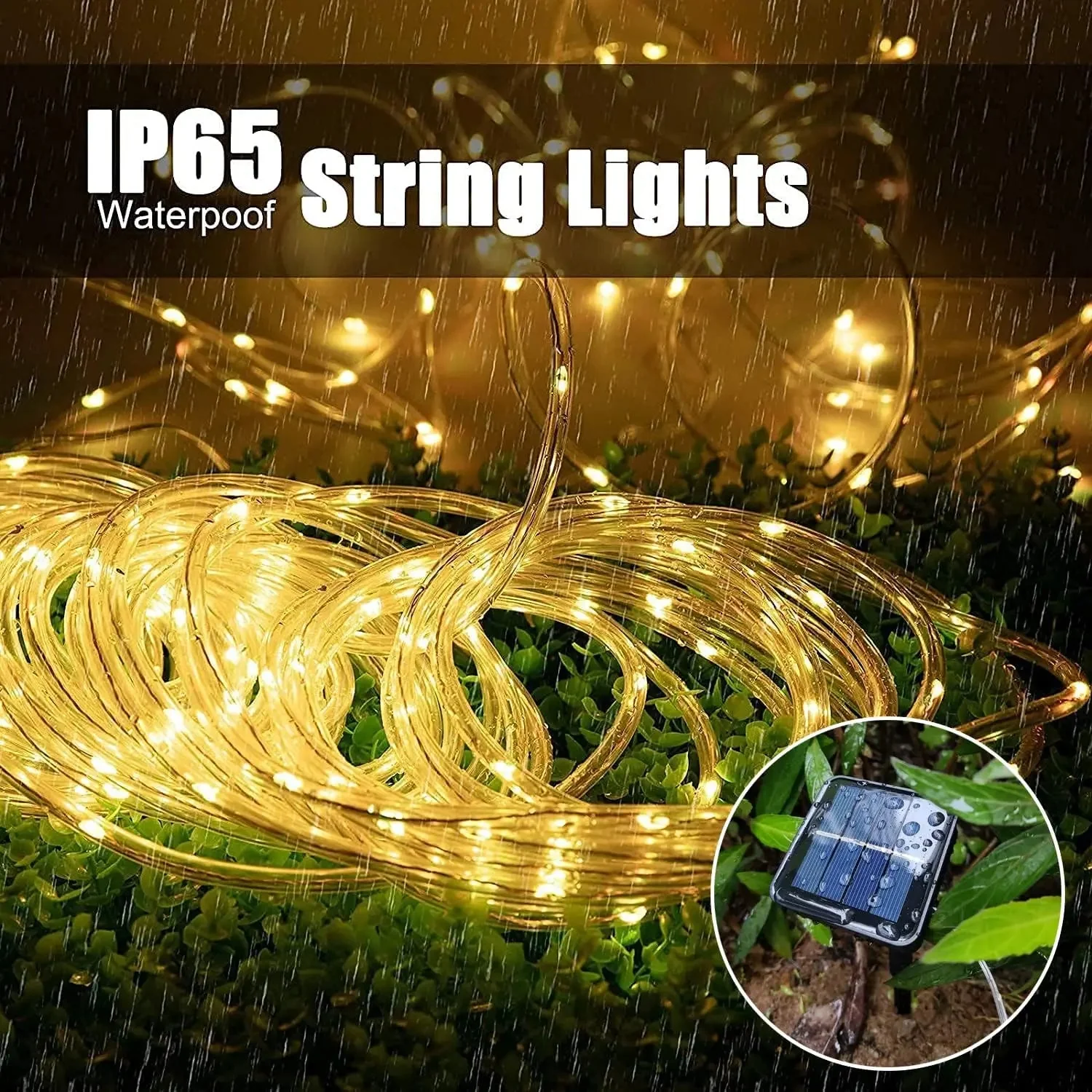 Outdoor Solar LED String Lights | Weatherproof | 8 Lighting Modes - Image 2