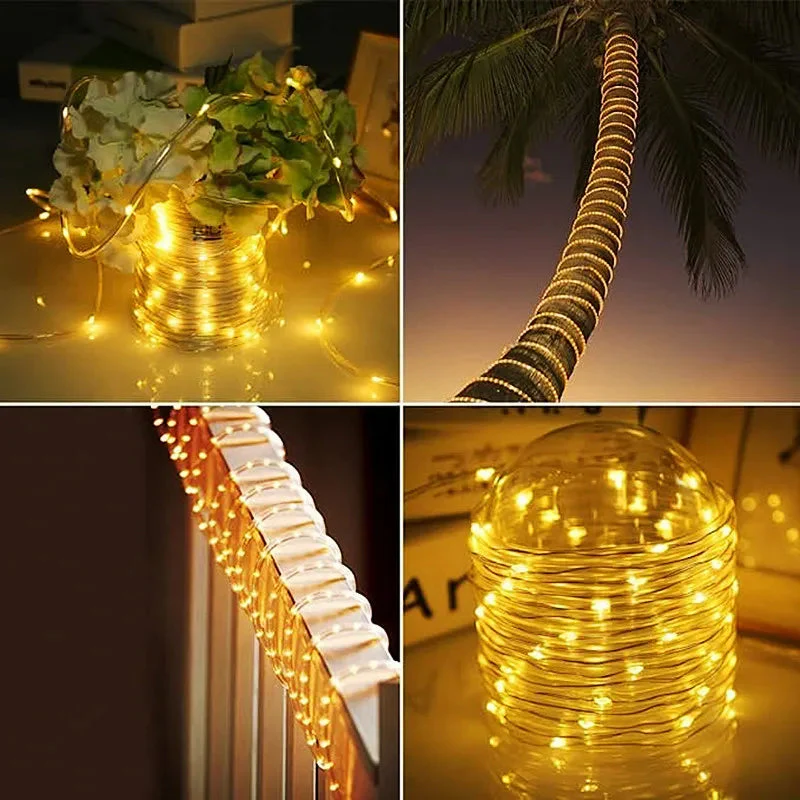 Outdoor Solar LED String Lights | Weatherproof | 8 Lighting Modes - Image 3