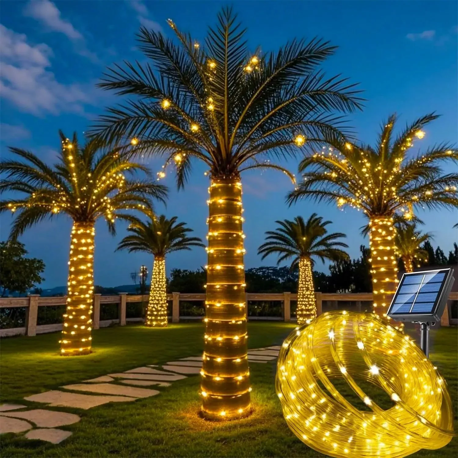 Outdoor Solar LED String Lights | Weatherproof | 8 Lighting Modes - Image 8