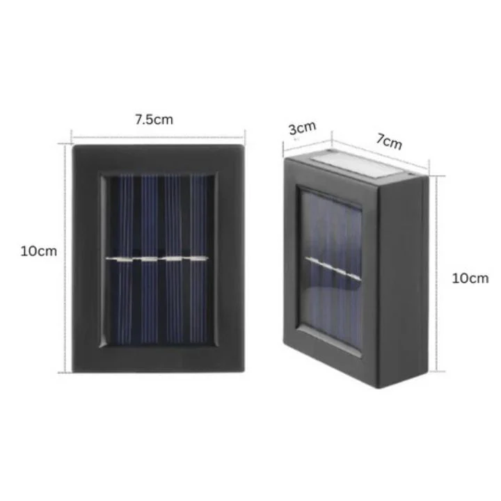 Outdoor Solar Wall Light | Double Shadow Effect | Warm & Cool Light | Energy-Saving - Image 11