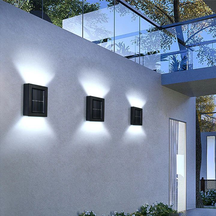 Outdoor Solar Wall Light | Double Shadow Effect | Warm & Cool Light | Energy-Saving - Image 12