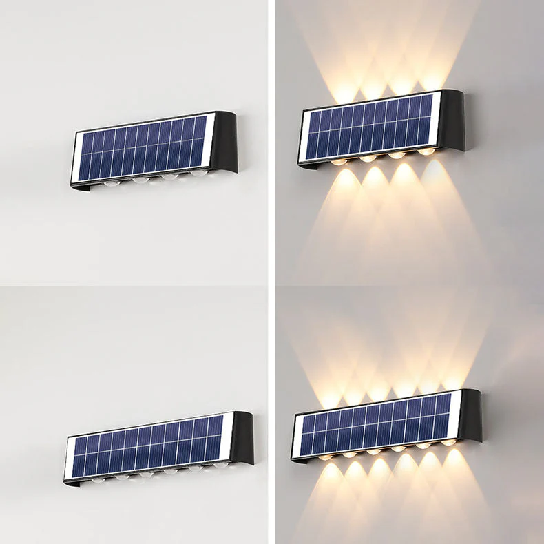 Outdoor Solar Wall Light | Rectangular Sleek Design | Solar LED, Waterproof | Warm/White/RGB - Image 15