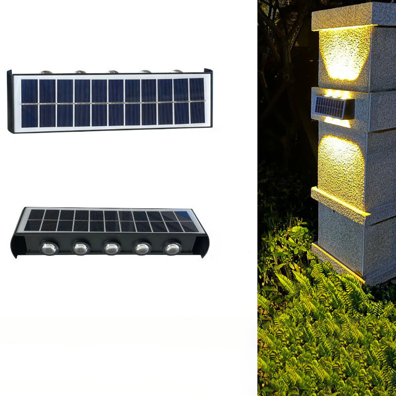 Outdoor Solar Wall Light | Rectangular Sleek Design | Solar LED, Waterproof | Warm/White/RGB - Image 20