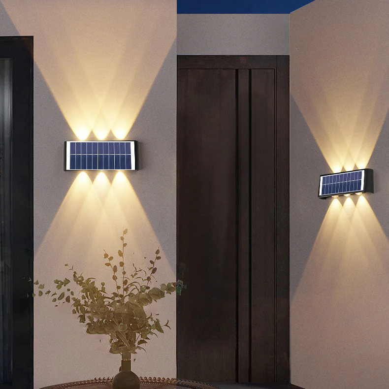 Outdoor Solar Wall Light | Rectangular Sleek Design | Solar LED, Waterproof | Warm/White/RGB - Image 23