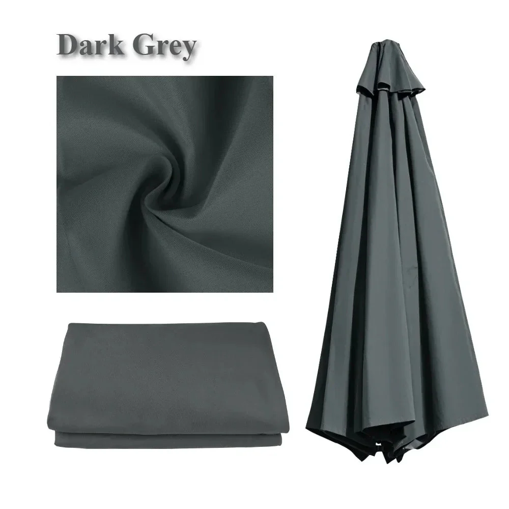 Patio Umbrella Replacement Canopy | Ventilated Waterproof Polyester | Outdoor Patio & Garden - Image 4