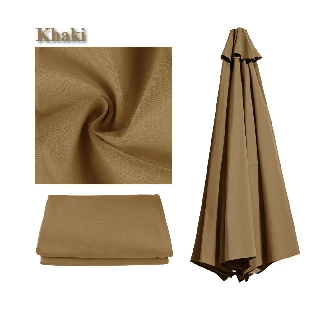 Patio Umbrella Replacement Canopy | Ventilated Waterproof Polyester | Outdoor Patio & Garden - Image 5